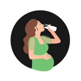 Pregnant Women PNG Pegnancy Graphic Women Having Milk Vector