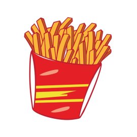 French Fries PNG Fast Food Potator Fries Vector