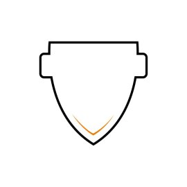 Crest PNG White Color Emblem Vector