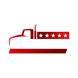 Truck PNG Red Color Star Truck Abstract Style Vector