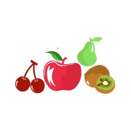 Fruits PNG Healthy Fruits Vector Apple Avocado
