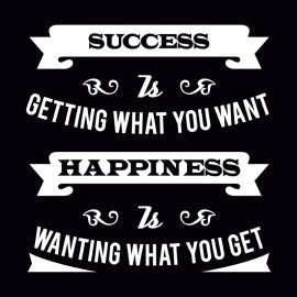 Success Is Getteing What You Want Vector Lettering For T Shirt Design