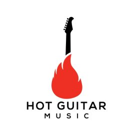 Guitar PNG Hot Flames Guitar Silhouette Music Band Vector