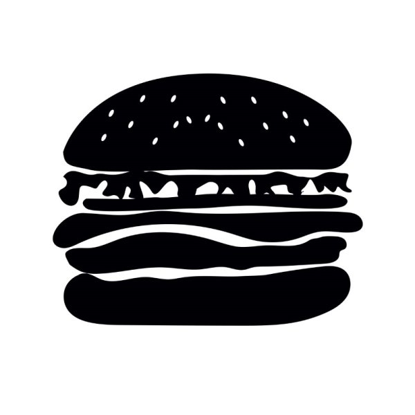 Burger Silhouette PNG Fast Food Snacks Vector - freepng