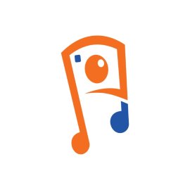 Music Notes PNG Orange Music Camera Vector