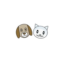 Cute Pets PNG Dog Cat Domestic Animal Mascot Vector