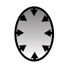 Oval Frame PNG Black Arrow Design Black Oval Frame Vector