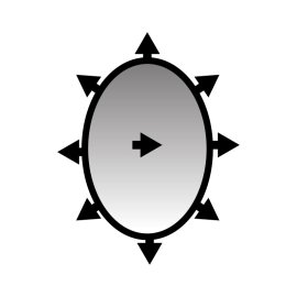 Oval Frame PNG Vintage Black Color Mirror Frame Vector