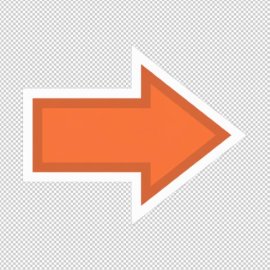 Arrow icon background removed image, transparent PNG.