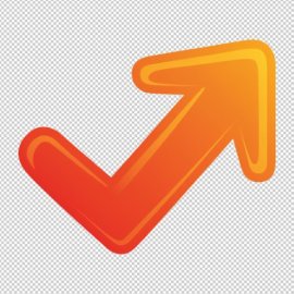 Arrow icon-background removed image, transparent background, PNG.