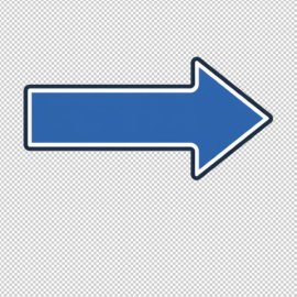 Arrow icon blue
