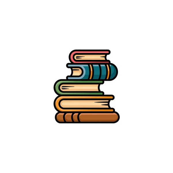 Small icon of a stack of books - freepng
