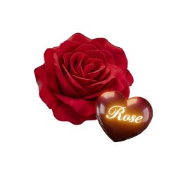 Rose with heart