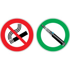 E Cig Logo Vector Png | No Smoking Yes Vaping | Stop Cigarettes Start E‑Cigs | Smoke‑Free Alternative Symbol