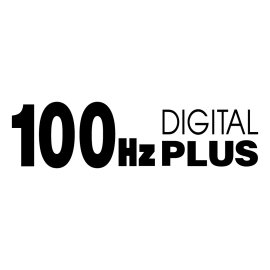 100 Hz Digital Plus Logo Vector PNG | 100 Hz Digital Plus Technology Emblem | High Refresh Rate Digital Plus Badge | 100 Hz Display Enhancement Mark