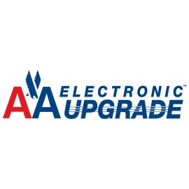 AA Electronic Upgrade Logo Vector PNG | Modern Airline Service Branding | Streamlined Travel Technology Identity | Premium Cabin Upgrade Visual Mark