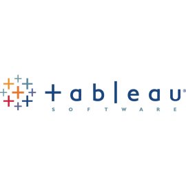 Tableau Software Logo Vector PNG | Modern data visualization brand mark | Colorful analytics cross symbol | Clean wordmark with geometric typography