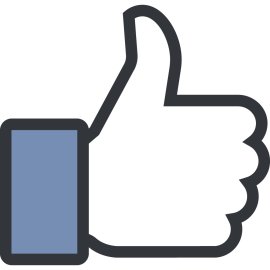 Facebook Like Hand Logo Vector Png | Facebook Thumbs Up Icon | Classic Facebook Like Symbol | Social Media Approval Gesture