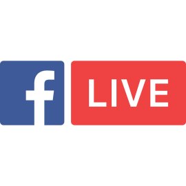 Facebook Live Logo Vector PNG | Facebook Live Streaming Icon | Facebook Broadcast Symbol | Social Media Live Video Badge