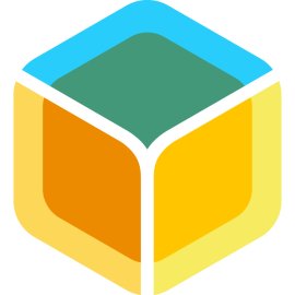 Balena Logo Vector PNG | Modern IoT Platform Emblem | Colorful Hexagonal Cube Icon | Connected Device Ecosystem Symbol