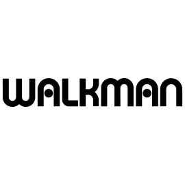 Walkman Logo Vector PNG | Iconic Portable Music Brand Wordmark | Retro-Tech Audio Identity | Minimalist Black Typography Emblem