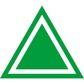 Danish Technological Institute Logo Vector PNG | Modern green triangular emblem | Symbol of innovation and applied research | Clean geometric identity for Danish Technological Institute