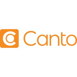 Canto Logo Vector PNG | Modern Digital Asset Management Brand Mark | Orange C Icon with Wordmark | Clean Corporate Technology Logo