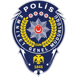 Turkish National Police Emblem | Emniyet Genel Müdürlüğü Official Crest | POLIS Security Insignia | Republic of Türkiye Law Enforcement Badge