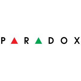 Paradox Logo Vector PNG | Minimalist Wordmark with Geometric Triangles | Red and Green Triangle Brand Symbol | Modern Security and Technology Emblem