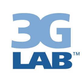 3G LAB logo vector PNG | Bold blue technology wordmark | Modern telecom laboratory branding | Minimalist research and innovation emblem