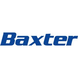 Baxter logo vector PNG | Baxter wordmark in bold blue typography | Modern healthcare branding emblem | Simple pharmaceutical company logotype