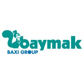 Baymak Baxi Group official logo vector | Baymak heating and cooling brand emblem | Modern teal squirrel wordmark design | Baymak Baxi corporate identity symbol