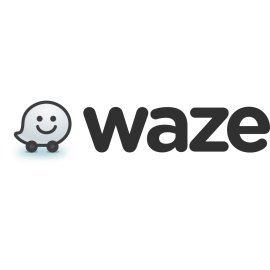Waze Logo Vector PNG | Friendly Social Navigation Emblem | Smiling Map Pin Car Icon | Modern Crowd‑Powered GPS Branding