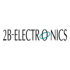 2B Electronics Logo Vector PNG | Modern Tech Wordmark | Minimalist Electronics Branding | Orbit-Inspired Letterform Design