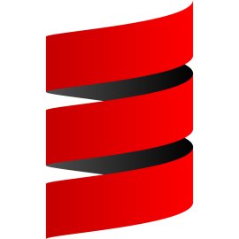 Scala Programming Language Logo Vector PNG | Modern Functional and Object-Oriented Language Emblem | Red Ribbon Stack Symbol for Scalable Applications | Official Scala Brand Mark