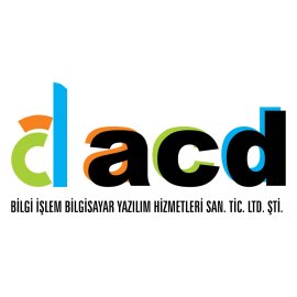 Acd San Tic Ltd Sti Logo Vector Png | Colorful ACD wordmark identity | Modern Turkish IT company logo | Multicolor technology brand emblem