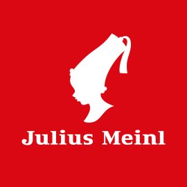 Julius Meinl Logo Vector PNG | Julius Meinl Coffee Brand Emblem | Julius Meinl Red and White Silhouette Logo | Julius Meinl Premium Coffee Identity