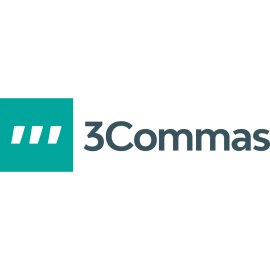 3Commas Logo Vector PNG | 3Commas Crypto Trading Platform Emblem | Automated Trading Bot Brandmark | Modern Fintech Wordmark Icon