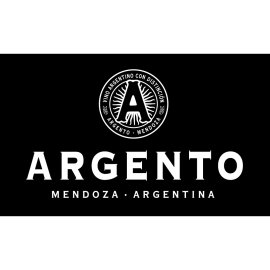 Argento Mendoza Argentina Wine Logo | Elegant Monochrome Argento Brand Emblem | Premium Argentine Wine Identity Design | Minimalist Black and White Argento Wordmark