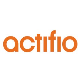 Actifio Logo Vector PNG | Minimalist Data-Driven Wordmark | Bold Orange Technology Brand Emblem | Modern Typography for Enterprise Data Solutions