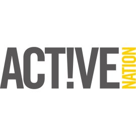 Active Nation Logo Vector PNG | Dynamic Fitness Brand Emblem | Modern Sports Typography Logo | Energetic Health & Wellness Identity