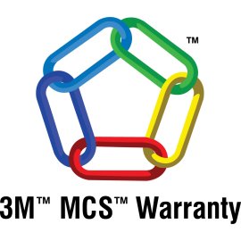 3M MCS Warranty Logo Vector | Interlocking Chain Emblem | Multicolor Linked Ring Symbol | 3M Graphic Solutions Quality Seal