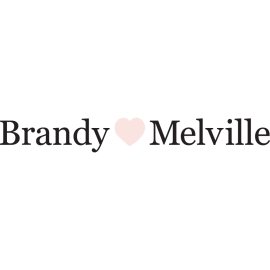 Brandy Melville Heart Logo | Minimalist Fashion Wordmark | Youthful Lifestyle Brand Emblem | Soft Romantic Branding Symbol