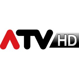 ATV HD logo vector | Modern broadcast identity | High-definition TV channel branding | Minimalist red and black television mark