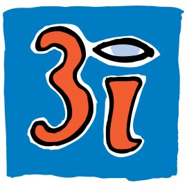 3dimerce Logo Vector Png | Playful hand-drawn numeric wordmark | Vibrant orange-on-blue graphic identity | Contemporary tech-ready emblem