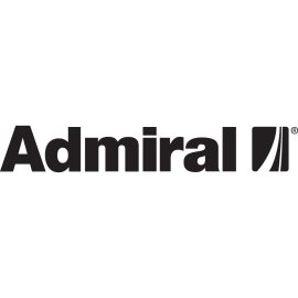 Admiral Electrical Appliances Logo Vector PNG | Admiral wordmark with abstract shield emblem | Bold monochrome Admiral brand insignia | Modern Admiral appliance brand identity mark
