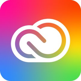 Adobe Creative Cloud New Logo Vector PNG | Adobe Creative Cloud Gradient Icon | Adobe CC Cloud Emblem | Adobe Creative Suite Branding Symbol