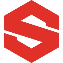 Adobe Substance stylized S emblem|Modern hexagonal Adobe Substance icon|Bold red geometric Adobe Substance brand mark|Minimalist 3D-texture Adobe Substance logo