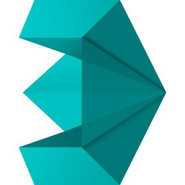 3ds Max Logo Vector PNG | Polygonal teal 3D emblem | Abstract faceted letterform | Modern geometric software icon