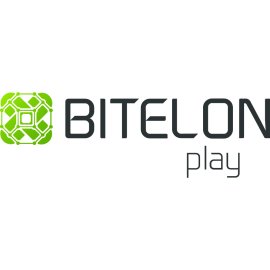Bitelon Play Logo Vector PNG | Modern Digital Gaming Identity | Green Tech-Inspired Icon | Networked Entertainment Brand Mark